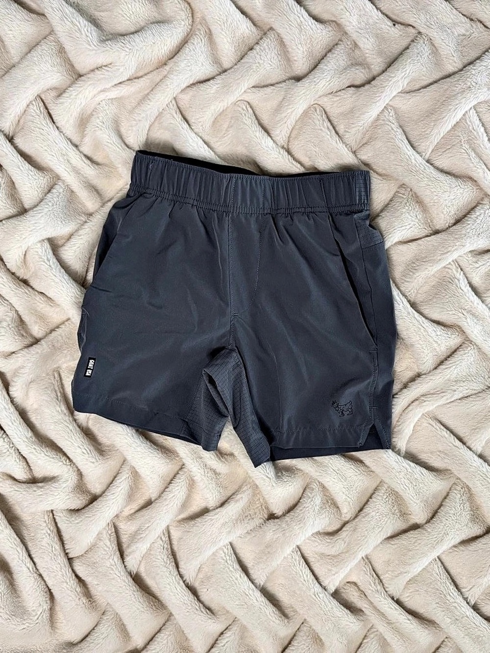 GOAT USA Outline Athletic Shorts - Gray
